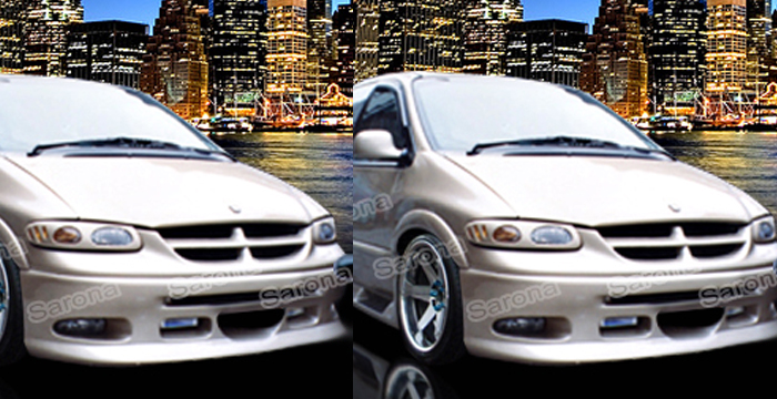 Custom Dodge Caravan Front Bumper  Mini Van (1996 - 2000) - $690.00 (Part #DG-003-FB)